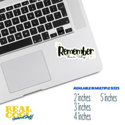 Remember Your Why Sticker | Motivational Vinyl Decal for Inspiration & Positivity