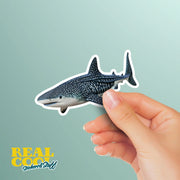 Whale Shark Sticker | Marine Life Vinyl Decal | Ocean Art for Water Lovers & Nature Enthusiasts | Cute Fish Decor