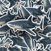 Whale Shark Sticker | Marine Life Vinyl Decal | Ocean Art for Water Lovers & Nature Enthusiasts | Cute Fish Decor