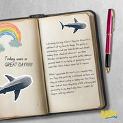 Whale Shark Sticker | Marine Life Vinyl Decal | Ocean Art for Water Lovers & Nature Enthusiasts | Cute Fish Decor