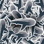 Whale Shark Sticker | Marine Life Vinyl Decal | Ocean Art for Water Lovers & Nature Enthusiasts | Cute Fish Decor