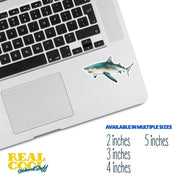 Tiger Shark Sticker | Waterproof Vinyl Decal for Car, Laptop, Water Bottle | Ocean lover Gift Shark Enthusiast Decor