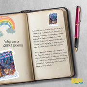 New York Sticker, New York Winter Decal, Winter Wonderland Decor, NYC Art, Travel Souvenir, Holiday Gift, Waterproof Vinyl