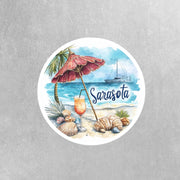 Sarasota Sticker - Sarasota Beach - Florida Sticker