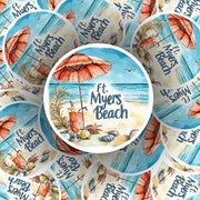 Ft. Myers Sticker - Ft. Myers Beach - Florida Sticker