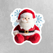 Santa Sticker | Festive Christmas Sticker for Gifts, Crafts & Holiday Decor | Cute Winter Decoration