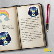 Alaska Sticker - Northern Lights Sticker - Alaska Outdoors Sticker