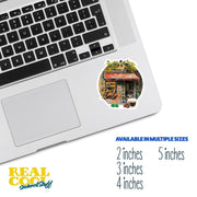 Italy Cafe Sticker, Vintage Cafe Aesthetic, Coffee Lovers Decor, Planner Accessories, Italian Coffee Shop Art