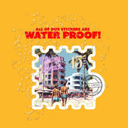 Miami Beach Sticker - Beach Sticker - Miami Beach Vintage Postage Stamp Sticker