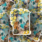 Vintage Capri Italy Sticker - Italy Travel Sticker for Journals - Island of Capri Decal - Perfect Travel Souvenir