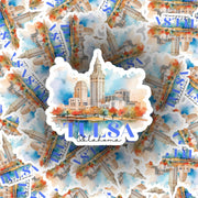 Tulsa Sticker - Tulsa Oklahoma Sticker - Oklahoma Decal