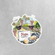 Napa Sticker - Napa California Sticker - California Decal - Wine Country Sticker