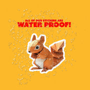 Origami Squirrel Sticker - Cute Squirrel Sticker - Origami Squirrel Decal