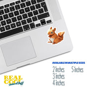 Origami Squirrel Sticker - Cute Squirrel Sticker - Origami Squirrel Decal