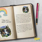 Mossbrae Falls Sticker | California Nature Stickers | Waterproof, Durable Decals for Outdoor Lovers & Adventure Enthusiasts