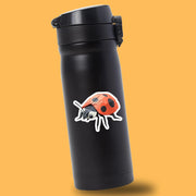 Origami Lady Bug Sticker - Cute Lady Bug Sticker - Origami Lady Bug Decal