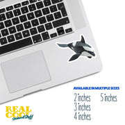Orca Horse Sticker - Cute Orca Sticker - Origami Orca Decal - Killer Whale Sticker