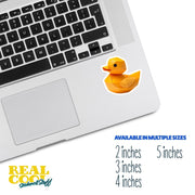 Origami Rubber Duck Sticker - Cute Rubber Duck Sticker - Origami Rubber Duck Decal- Rubber Ducky Sticker