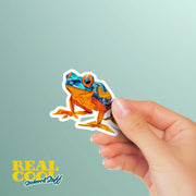 Origami Dart Frog Sticker - Cute Dart Frog Sticker - Origami Dart Frog Decal