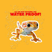 Origami Leopard Gecko Sticker - Cute Leopard Gecko Sticker - Origami Leopard Gecko Decal