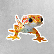 Origami Leopard Gecko Sticker - Cute Leopard Gecko Sticker - Origami Leopard Gecko Decal
