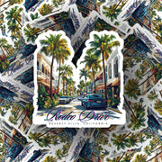 Rodeo Drive Sticker | Vintage Los Angeles Decal | Beverly Hills Sticker | California Souvenir Decor