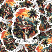 Santa Catalina Sticker | California Sticker | Beach Vibes Aesthetic | Perfect for Laptops, Water Bottles & More