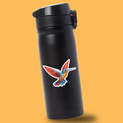 Origami Hummingbird Sticker - Cute Hummingbird Sticker - Origami Hummingbird Decal