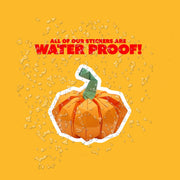 Origami Pumpkin Sticker - Cute Pumpkin Sticker - Origami Pumpkin Decal