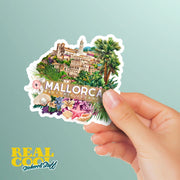 Mallorca Sticker - Balearic Islands Decal, Travel Souvenir, Laptop & Phone Decor, Aesthetic Wall Art, Gift for Travelers