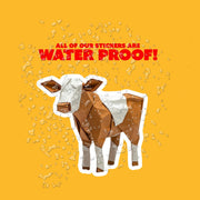 Origami Cow Sticker - Cute Cow Sticker - Origami Cow Decal