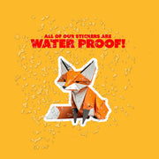 Origami Fox Sticker - Cute Fox Sticker - Origami Fox Decal