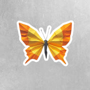 Origami Butterfly Sticker - Cute Butterfly Sticker - Origami Butterfly Decal