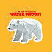 Origami Polar Bear Sticker - Cute Polar Bear Sticker - Origami Polar Bear Decal