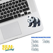 Origami Panda Bear Sticker - Cute Panda Sticker - Origami Panda Bear Decal