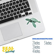 Origami Sea Turtle Sticker - Cute Sea Turtle Sticker - Origami Sea Turtle Decal