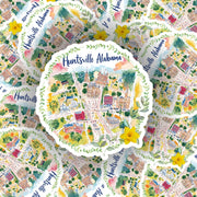 Huntsville Sticker - Huntsville Alabama Decal, Great for Laptops & Water Bottles, Perfect Gift for Space Lovers Travelers