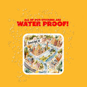 Brooklyn Sticker | New York City Art Decal | Cute Brooklyn Gifts, NYC Souvenirs, Wall Decor & Planner Stickers