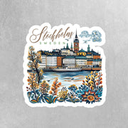 Stockholm Sticker | Scandinavian City Decor | Unique Travel Souvenir | Cute Vinyl Wall Art | Gift for Travelers & Explorers