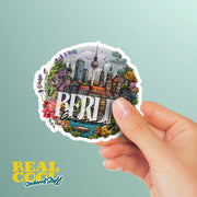 Berlin Sticker - Germany Sticker, Travel Souvenir, Die-Cut Decal, City Decor, Gift for Travelers, Cute Berlin Art, Custom Vinyl Stickers