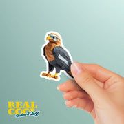 Origami Hawk Sticker - Cute Hawk Sticker - Origami Hawk Decal