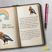 Origami Hawk Sticker - Cute Hawk Sticker - Origami Hawk Decal