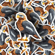 Origami Hawk Sticker - Cute Hawk Sticker - Origami Hawk Decal