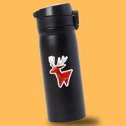 Origami Reindeer Sticker - Cute Reindeer Sticker - Origami Reindeer Decal - Red-Nosed Reindeer Sticker