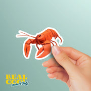 Origami Lobster Sticker - Cute Lobster Sticker - Origami Lobster Decal