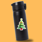 Origami Christmas Tree Sticker - Cute Christmas Tree Sticker - Origami Christmas Tree Decal