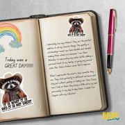 It Is What It Is Sticker - Funny Raccoon Meme Sticker - Cute Raccoon Decal