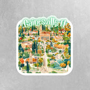 Gainesville Sticker | Florida Decal | Custom Vinyl Art | Laptop & Water Bottle Decor | Gift for Gators Fans