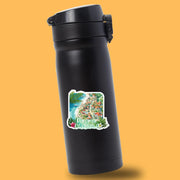 Panama City Beach Sticker | Florida Decal, Tropical Vacation Souvenir, Waterproof Beach Decor & Travel Accessory