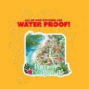 Panama City Beach Sticker | Florida Decal, Tropical Vacation Souvenir, Waterproof Beach Decor & Travel Accessory
